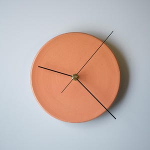 Handmade Ceramic Wall Clock - Modern Minimalist Home Decor, Silent Wall Clock, Unique Housewarming Gift, Artistic Wall Decoration