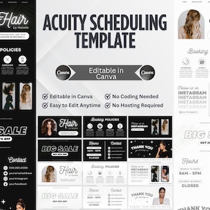 25 Instagram Hair Stylist Post Templates, Hair Stylist Branding, Social Media Templates, Instagram Templates