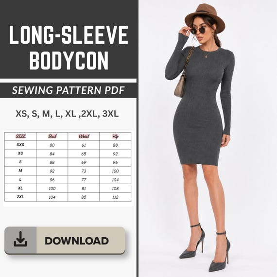 bodycon dress sewing pattern How To Sew The Rosalina Bodycon Dress