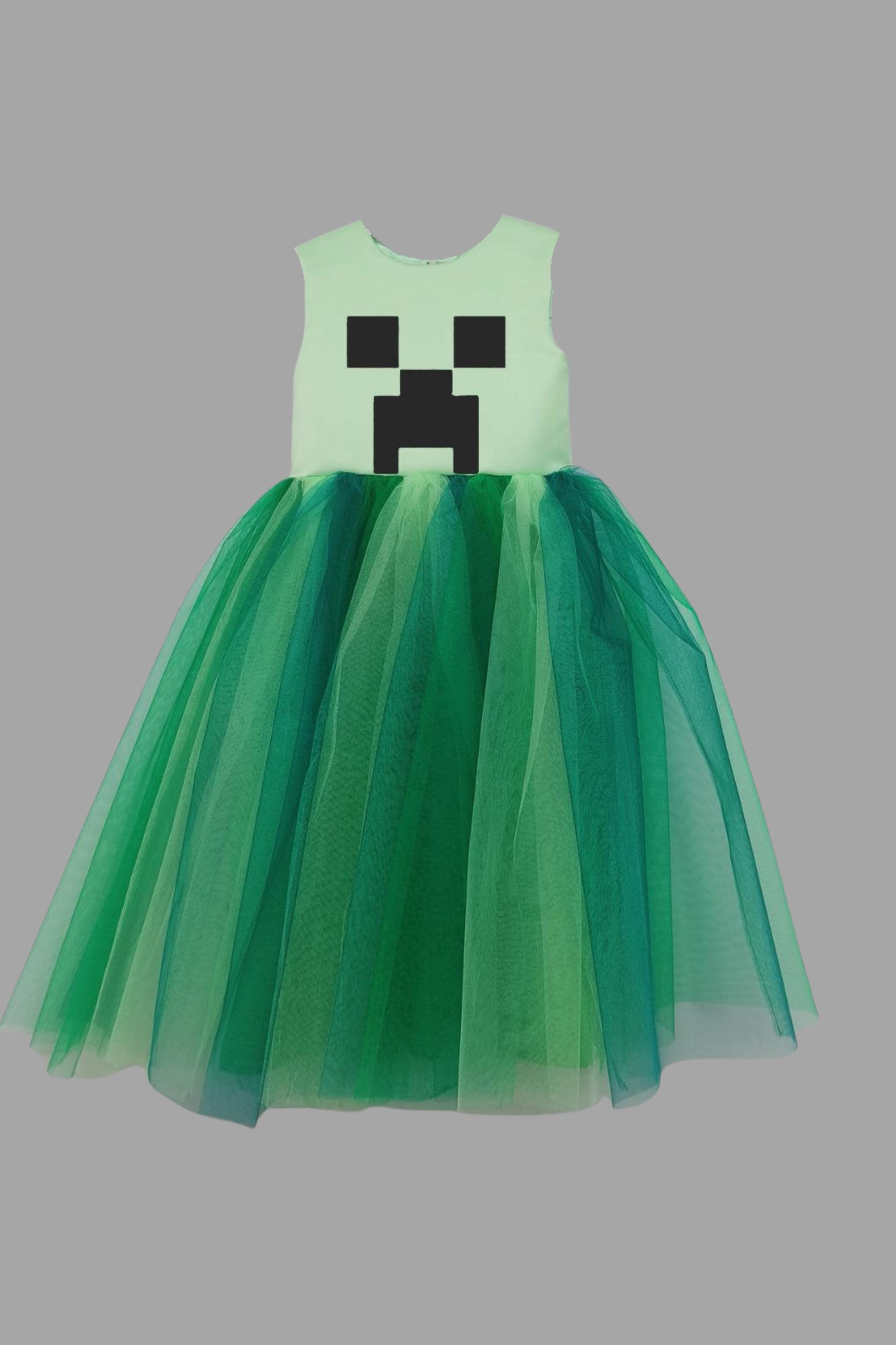 minecraft prom dress Pink Pixel Dress for Girl
