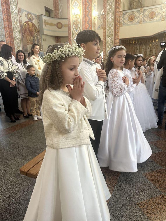 Abito per la prima comunione Abito per la Santa Comunione