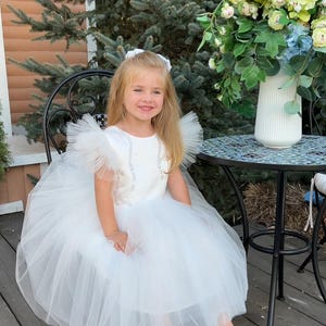 Castom gefertigtes Mädchenkleid | Tüll Prinzessinnenkleid | Tüll Tütü derss | Erster Geburtstag Kleid | Kleinkind Abendkleid | Kommunionkleid