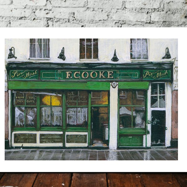 Pie and Mash Prints Etsy UK