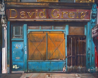 David Greig, Brixton, Londres ⦁ Impresión giclée A4 ⦁ pintura realista ⦁ edición limitada