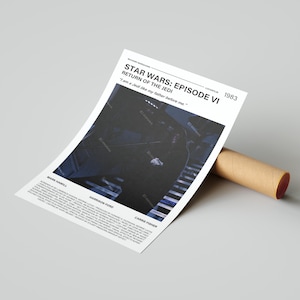 Star Wars: Episode 6 Return of the Jedi-filmposter, met een citaat uit de film (Light Version 4)