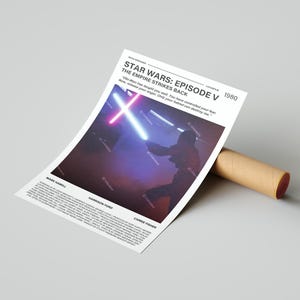 Star Wars: Episode 5 The Empire Strikes Back Movie Poster, With A Quote From The Movie (Light Version 5)