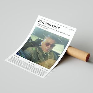 Knives Out Movie Poster, With A Quote From The Movie (Light Version 2)
