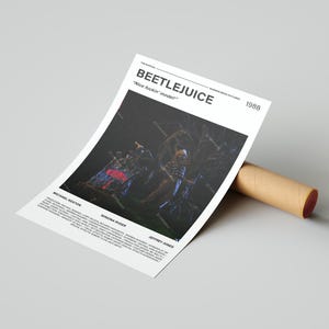 Beetlejuice Movie Poster, With A Quote From The Movie (Light Version 3)