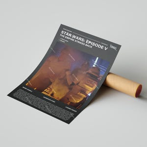 Star Wars: Episode 5 The Empire Strikes Back Movie Poster, With A Quote From The Movie (Dark Version 4)