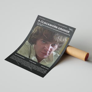 A Clockwork Orange Movie Poster, With A Quote From The Movie (Dark Version 6)