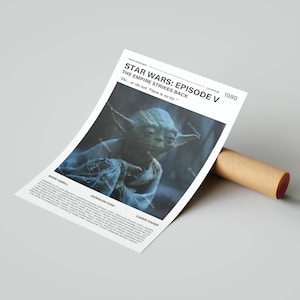 Star Wars: Episode 5 The Empire Strikes Back Movie Poster, With A Quote From The Movie (Light Version 2)