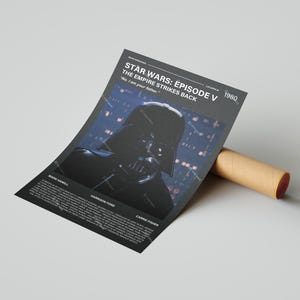 Star Wars: Episode 5 The Empire Strikes Back Movie Poster, With A Quote From The Movie (Dark Version 3)