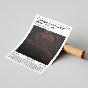 Star Wars: Episode 6 Return of the Jedi filmposter, met een citaat uit de film (lightversie 5)