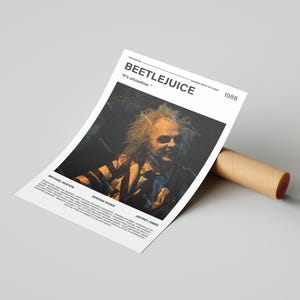 Beetlejuice Movie Poster, With A Quote From The Movie (Light Version 4)