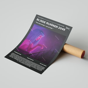 Blade Runner 2049 Movie Poster, With A Quote From The Movie (Dark Version 5)