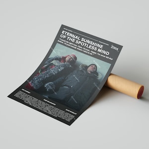Eternal Sunshine Of The Spotless Mind Movie Poster, With A Quote From The Movie (Dark Version 2)