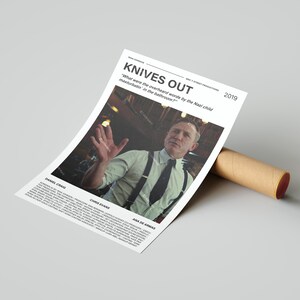 Knives Out Movie Poster, With A Quote From The Movie (Light Version 3)