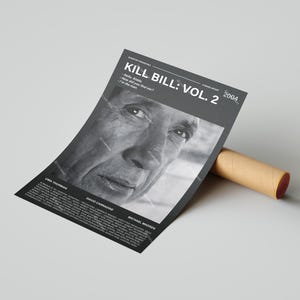 Kill Bill: Vol. 2 Movie Poster, With A Quote From The Movie (Dark Version 2)
