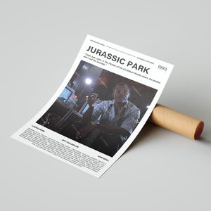 Jurassic Park Movie Poster, With A Quote From The Movie (Light Version 4)