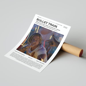 Bullet Train Movie Poster, With A Quote From The Movie (Light Version 5)