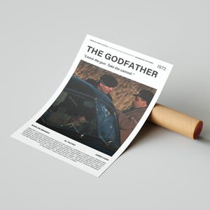 The Godfather Movie Poster, With A Quote From The Movie (Light Version 2)