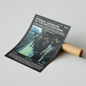 Eternal Sunshine Of The Spotless Mind Movie Poster, With A Quote From The Movie (Dark Version 3)