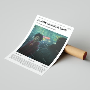 Blade Runner 2049 Movie Poster, With A Quote From The Movie (Light Version 2)