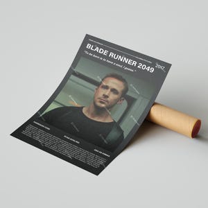 Blade Runner 2049 Movie Poster, With A Quote From The Movie (Dark Version 4)