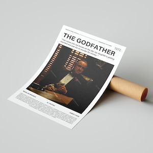 The Godfather Movie Poster, With A Quote From The Movie (Light Version 7)