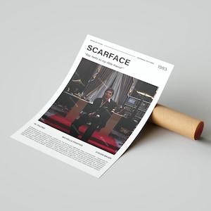 Affiche du film Scarface, avec une citation du film (version légère 2)