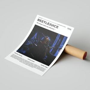 Beetlejuice Movie Poster, With A Quote From The Movie (Light Version 1)