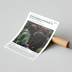 Star Wars: Episode 6 Return of the Jedi filmposter, met een citaat uit de film (lightversie 3)
