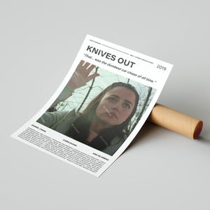 Knives Out Movie Poster, With A Quote From The Movie (Light Version 1)
