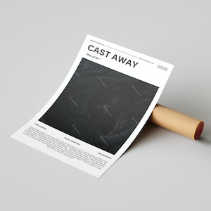 Cast Away Movie Poster, With A Quote From The Movie (Light Version 5)