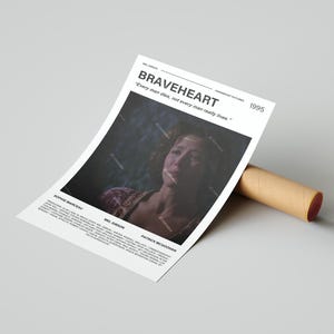Braveheart Movie Poster, With A Quote From The Movie (Light Version 1)
