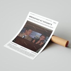 Breakfast at Tiffany&#39;s Movie Poster, With A Quote From The Movie (Light Version 1)