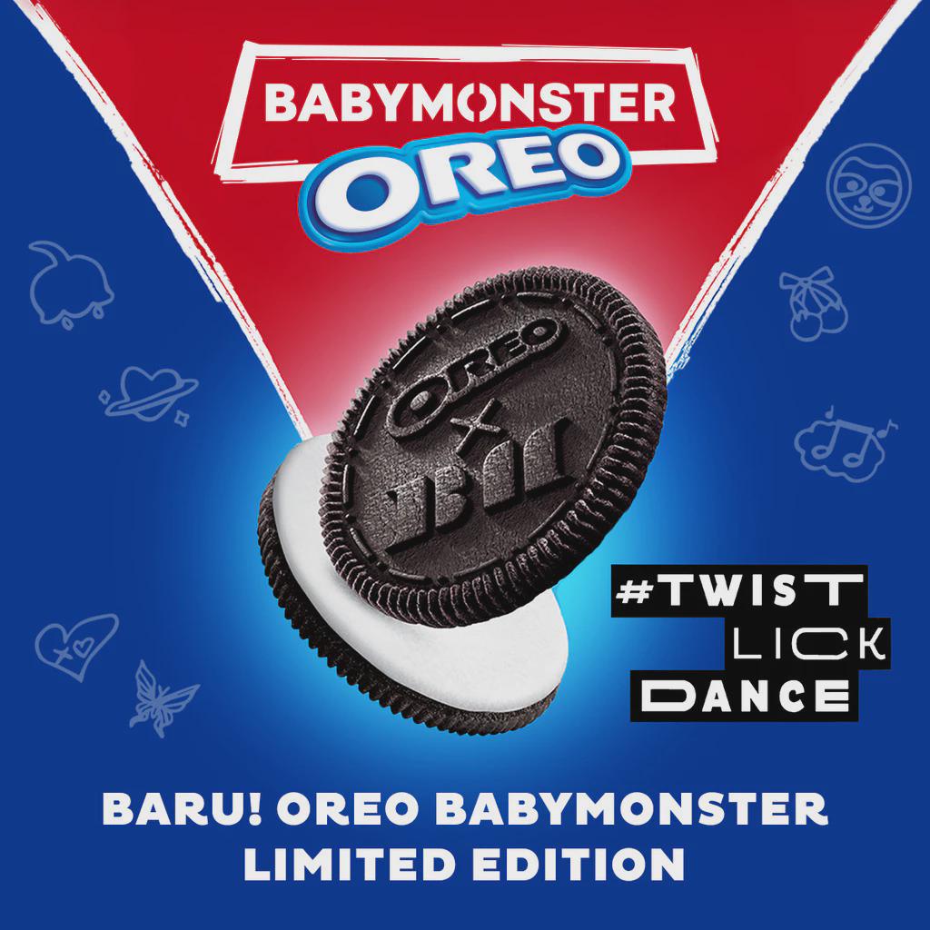 OREO X BABYMONSTER Limited Edition Chocolate Sandwich With Vanilla