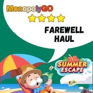Monopoly_Go Stickers 4 Stars Farewell Haul Set 9   Summer Escape  || Fast Delivery
