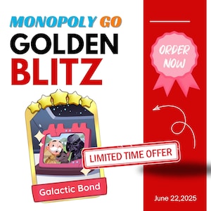 Monopoly_Go Golden Card Galactic Bond Star Wars || Snelle levering