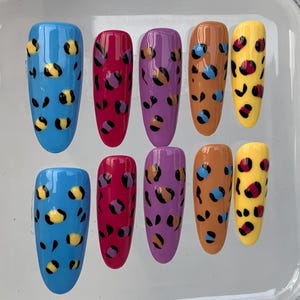 Colorful Nail,Nail Press On,Nail Art,Nail Polish,Nail Design,Nail Art Supplies,Gifts For Her