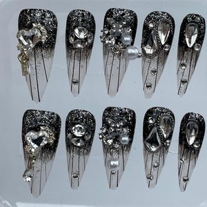 Diamond Nail,Nail Art,Nail Polish,Press On Nail,Acrylic Nails,Nail Art Supplies,Gifts For Her