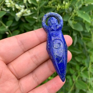 2.8''+ Natural lapis lazuli ,quartz crystal,hand carved,Crystal Dancing Girl Pendant skull,Home Decoration Crystal Gifts 1pc