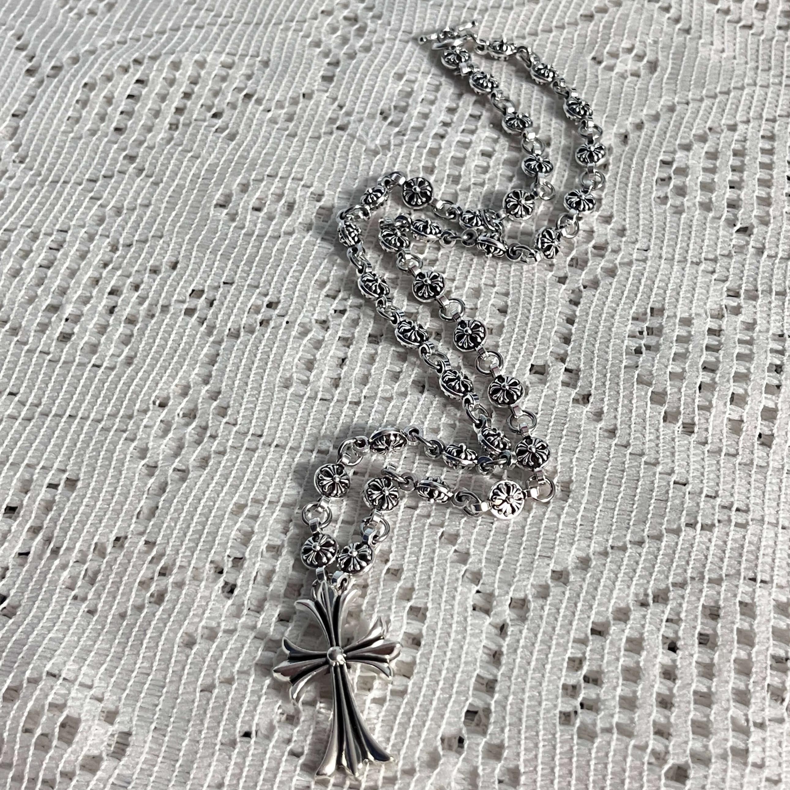 Chrome Hearts Style Necklace - Etsy Chrome Hearts Style Necklace - Etsy