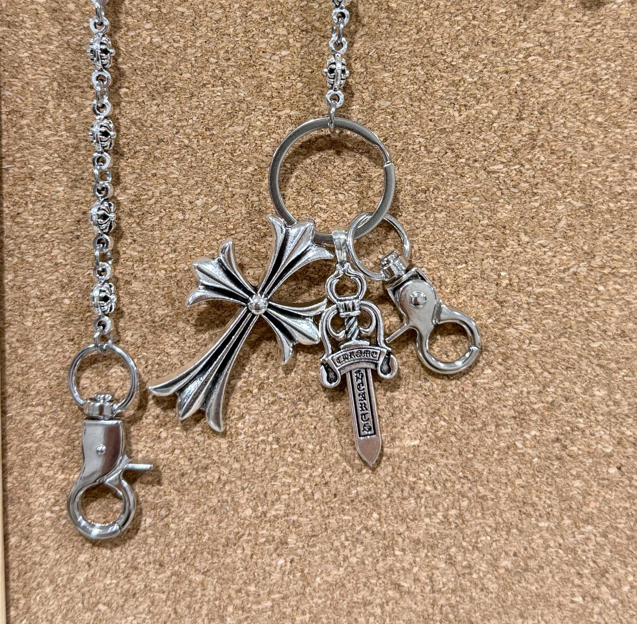 Chrome Heart Keychain - Etsy Chrome Heart Keychain - Etsy