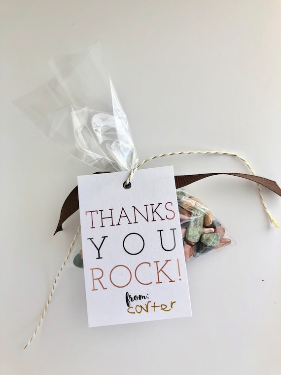 Auto Download thank You You Rock Gift Tag | Etsy