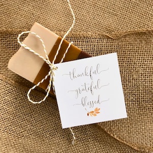 Thanksgiving Geschenk Dankeschön Tag - AUTO DOWNLOAD - Printable - Happy Thanksgiving Geschenkanhänger - Gastgeber Geschenk - Dankbar Dankbar Gesegnetes Geschenk