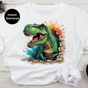 Entzückende T-REX Clipart für Dein Dino-Shirt | Sofort Download
