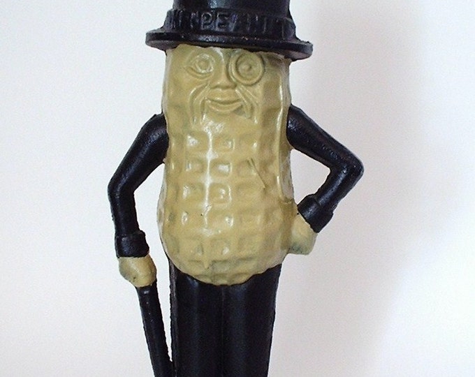 Mr Peanut Cast Iron Bank 11 1/2 Inches Tall Etsy