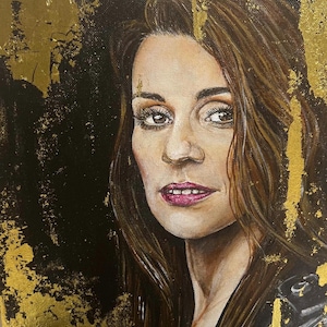 Ritratto personalizzato da foto – Dipinto acrilico su tela – Regalo dipinto a mano per genitori, mamma, famiglia / Arte commemorativa / Decorazione da parete per la casa