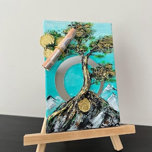 Dipingere “Albero dei soldi” – un modo elegante e unico per regalare soldi! albero dei soldi, regalo di denaro, regalo in contanti, simbolo di ricchezza, pittura per interni
